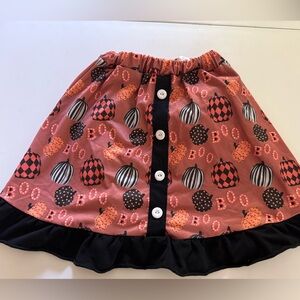 Boutique HALLOWEEN Pumpkins BOO Skirt 14/16